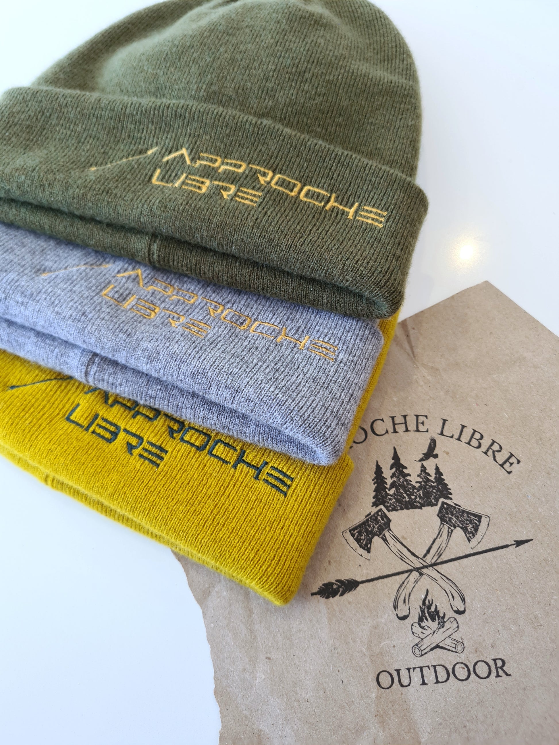 Approche Libre propose des bonnets 100 % laine mérinos