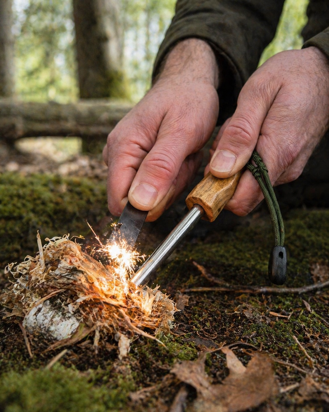 Faire du feu sous la pluie : la méthode bushcraft efficace
