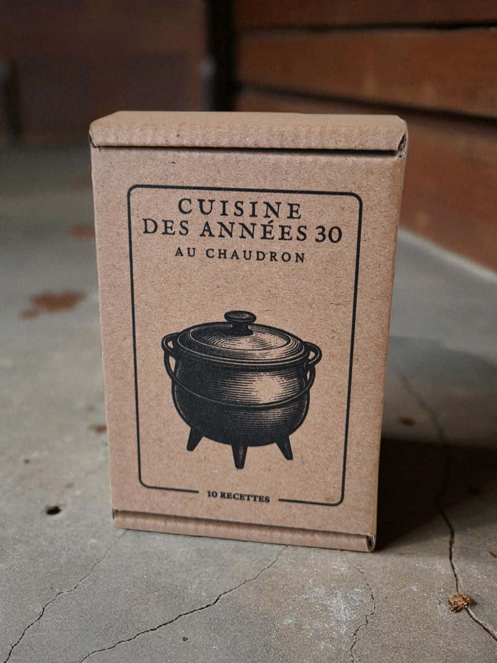 Coffret de 10 recettes de cuisine des années 30 à réaliser au chaudron.