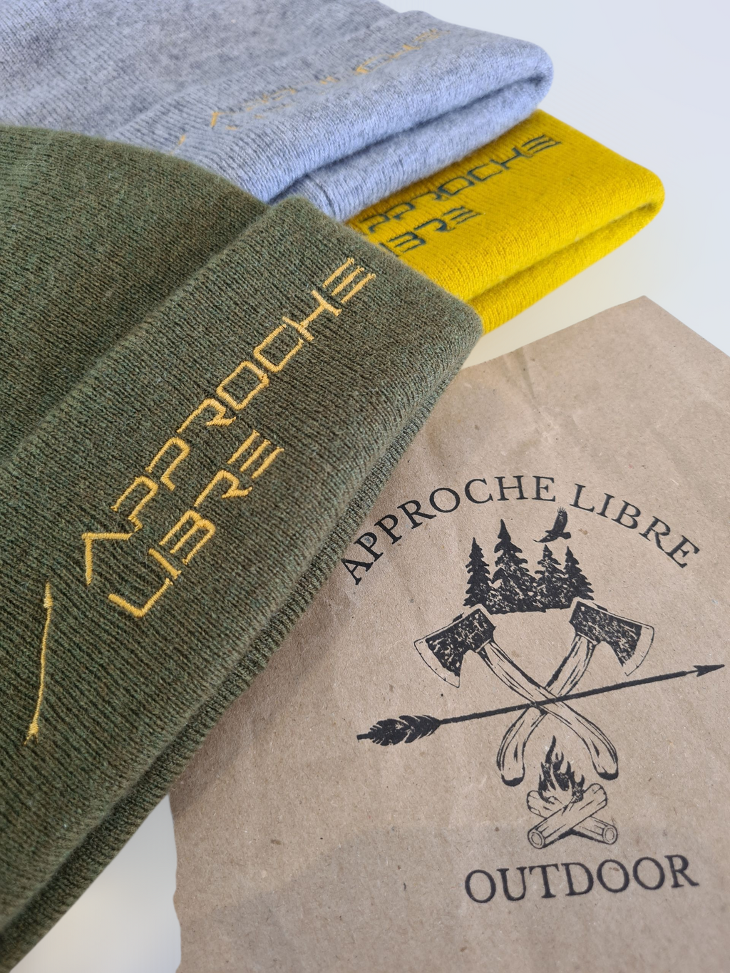 Bonnets de laine Approche Libre 100% mérinos.