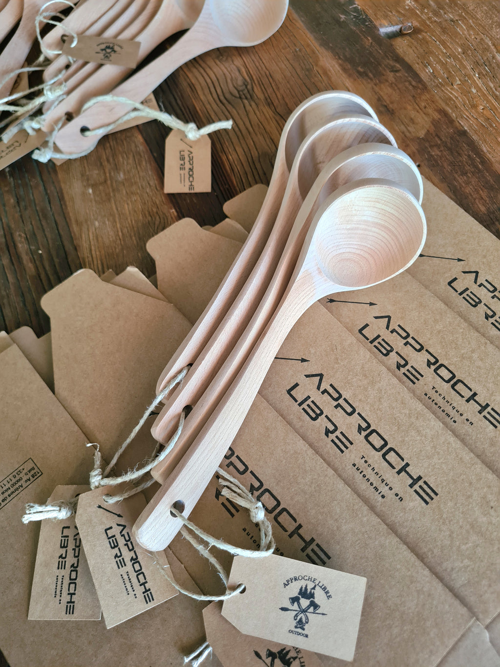 Louches écologiques en bois de hêtre certifié FSC 