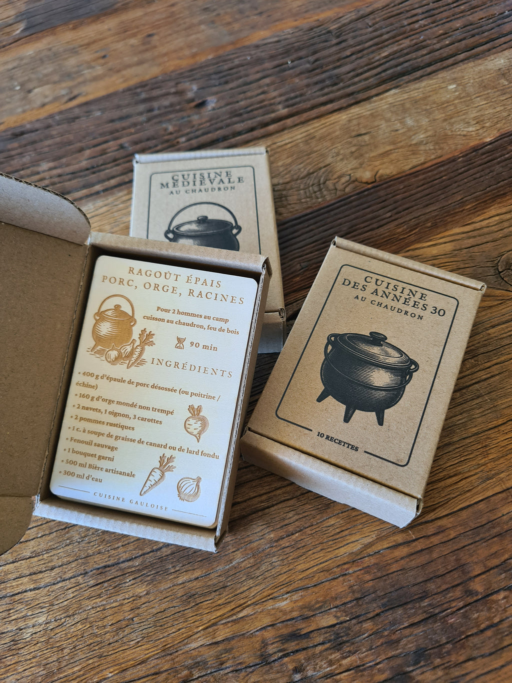 Coffrets de recettes de cuisine au chaudron : Le goût du naturel !